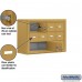 Salsbury Cell Phone Storage Locker - 3 Door High Unit (8 Inch Deep Compartments) - 8 A Doors and 2 B Doors - Gold - Surface Mounted - Master Keyed Locks